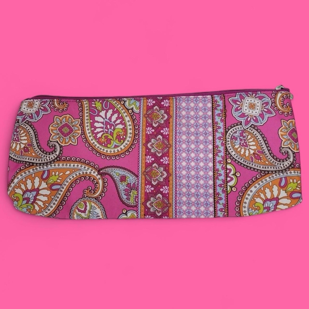 pink/purple multicolor paisley print "hot stuff" hot tools pouch! - Picture 2 of 4
